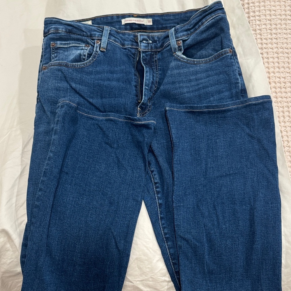 Levi's Women's Deep Blue Boot Cut Jeans